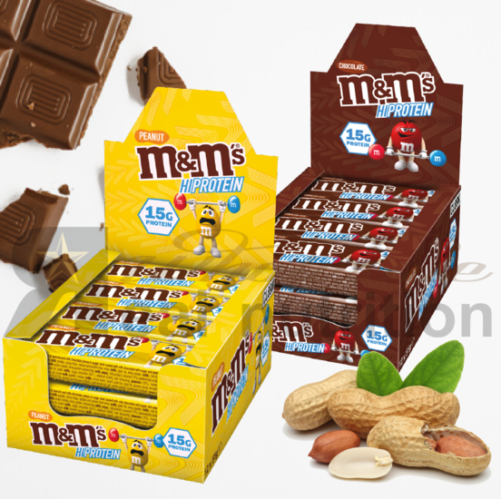 M&M HI protein bar  available at Real Nutrition Shop - Real Nutrition Shop